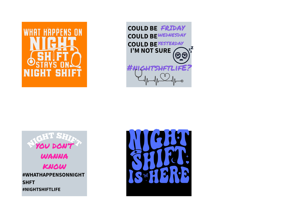 NIGHTSHIFT..ENOUGH SAID - MIXED SET 1