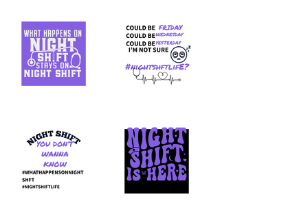 NIGHTSHIFT..ENOUGH SAID = SOLID COLOR SET 2