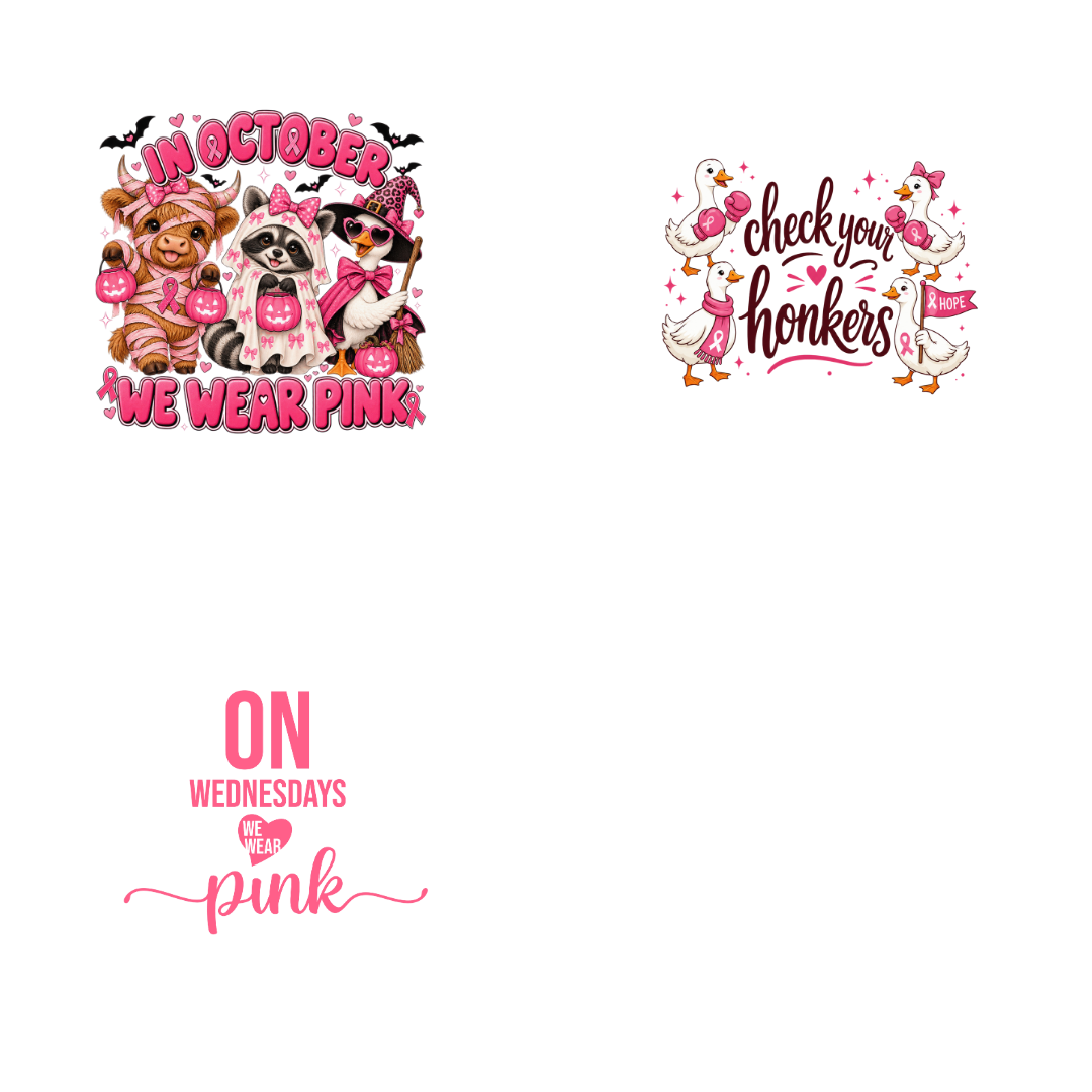 SEASONAL SETS - IN OCTOBER WE WEAR PINK SET 1