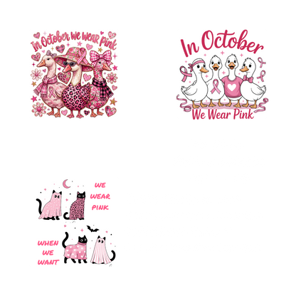 SEASONAL SETS - IN OCTOBER WE WEAR PINK SET 1