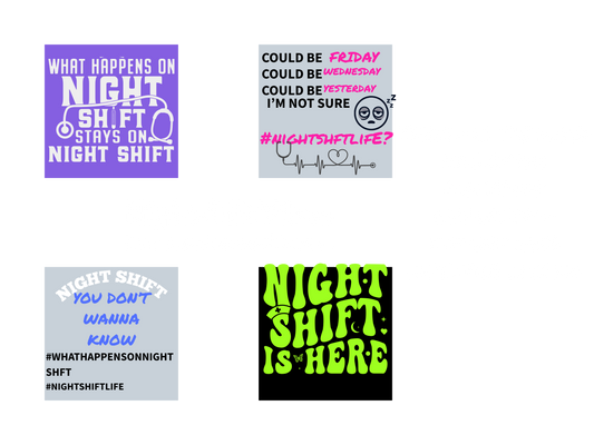 NIGHTSHIFT..ENOUGH SAID - MIXED SET 1