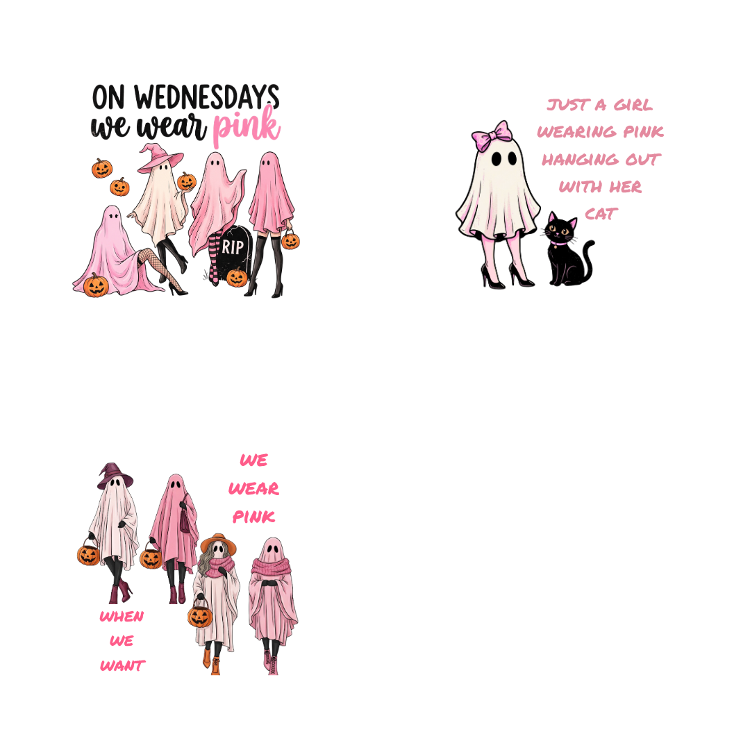SEASONAL SETS - IN OCTOBER WE WEAR PINK SET 4
