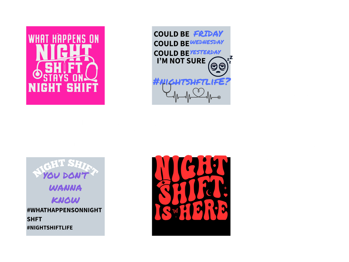 NIGHTSHIFT..ENOUGH SAID - MIXED SET 1