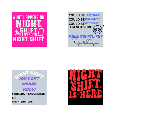 NIGHTSHIFT..ENOUGH SAID - MIXED SET 1