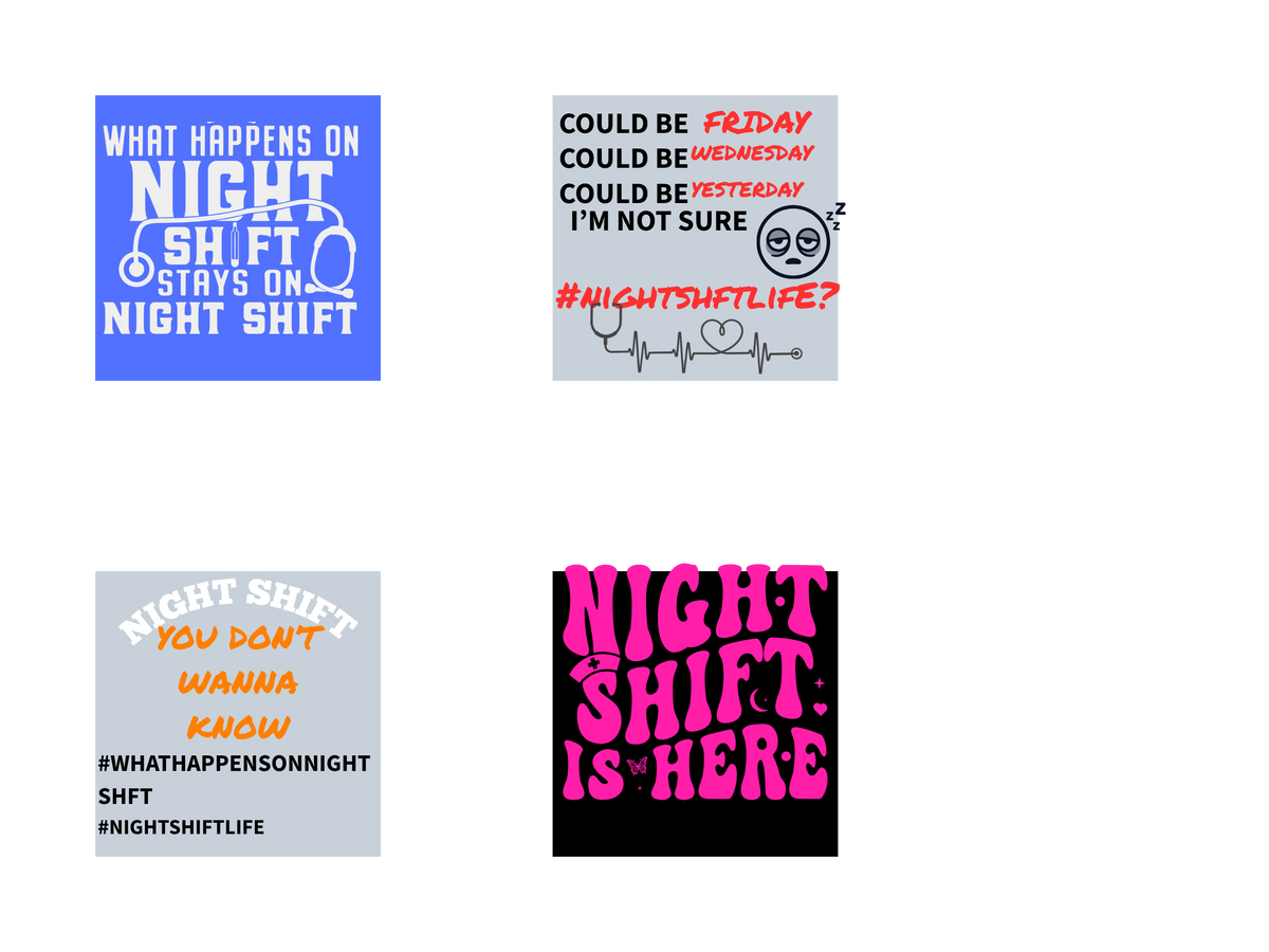 NIGHTSHIFT..ENOUGH SAID - MIXED SET 1
