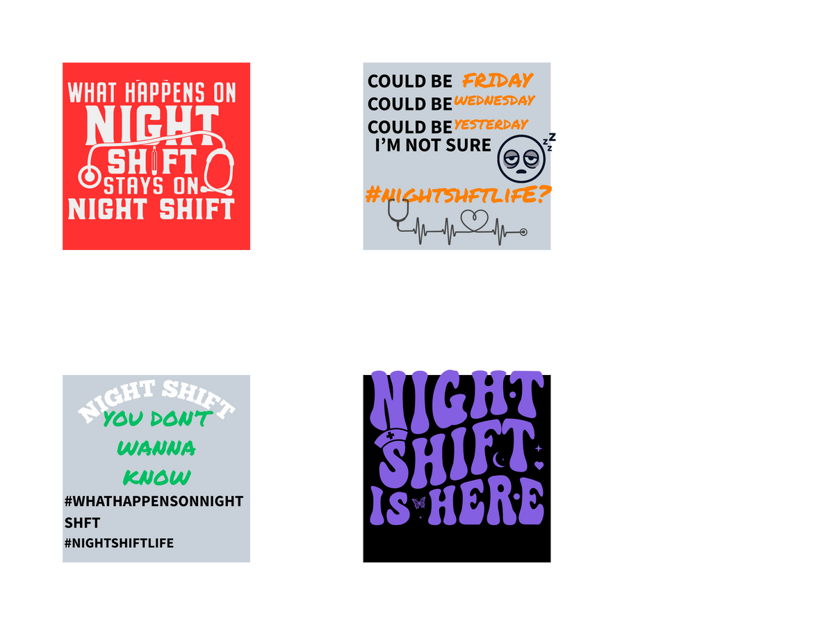 NIGHTSHIFT..ENOUGH SAID - MIXED SET 1