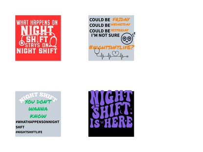 NIGHTSHIFT..ENOUGH SAID - MIXED SET 1