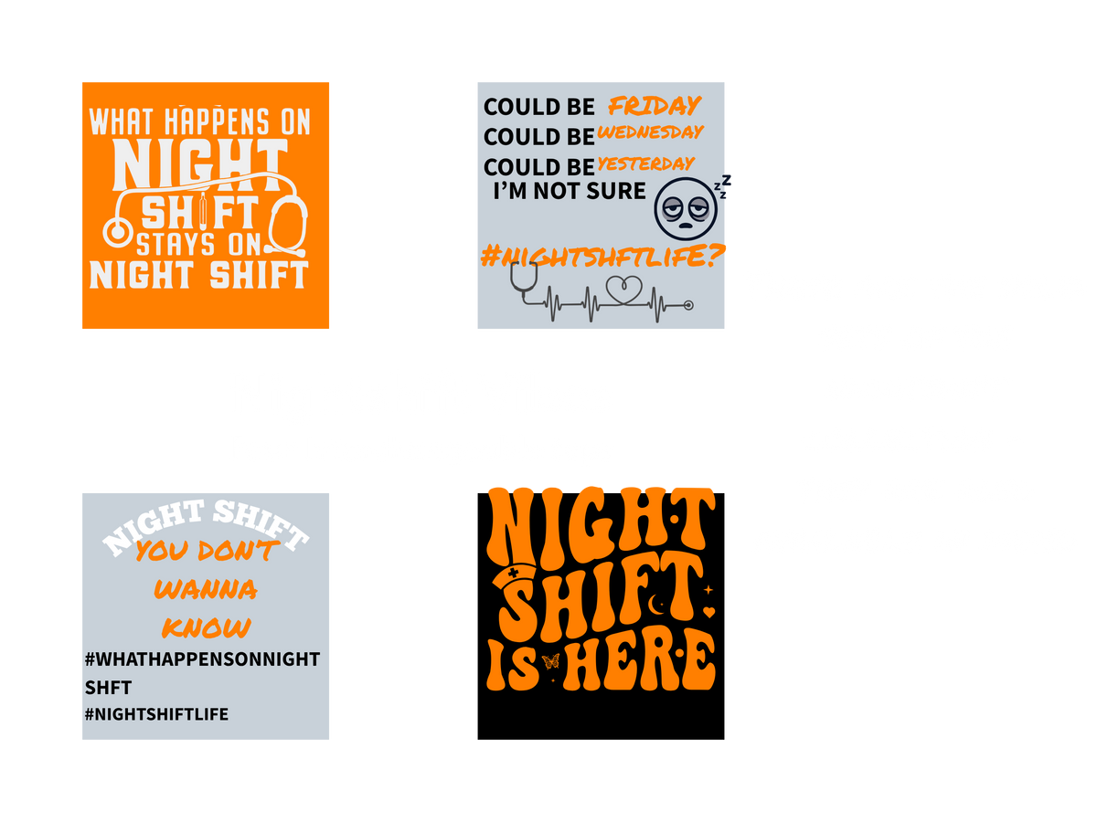 NIGHTSHIFT..ENOUGH SAID = SOLID COLOR SET 2