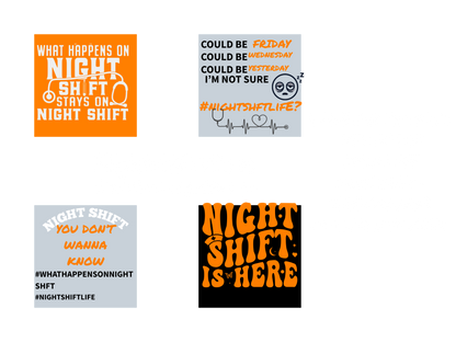 NIGHTSHIFT..ENOUGH SAID = SOLID COLOR SET 2