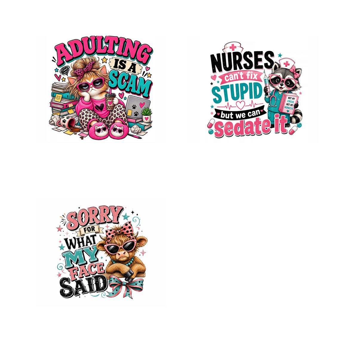 LIFE IS COMPLICATED..ANIMALS SET 1